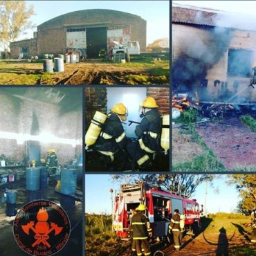 CORRAL DE BUSTOS: VORAZ INCENDIO AL SUDOESTE DE LA CIUDAD.