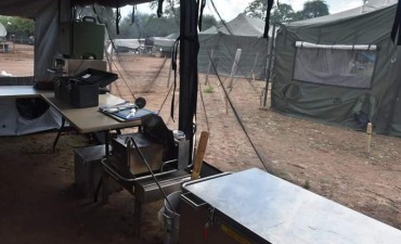 El Ejército Argentino armó campamento en Salta