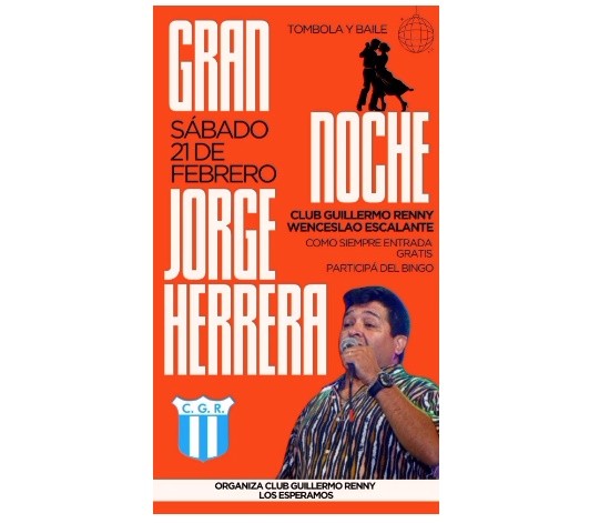 GRAN NOCHE...TÓMBOLA Y BAILE....CLUB GUILLERMO RENNY, WENCESLAO ESCALANTE