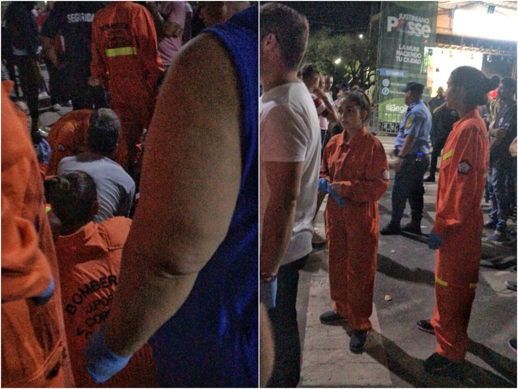 Carnaval J. Posse, cayó tribuna varios heridos