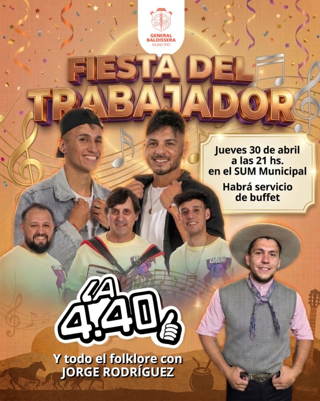  &iexcl;Se viene la Fiesta del Trabajador en General Baldissera!