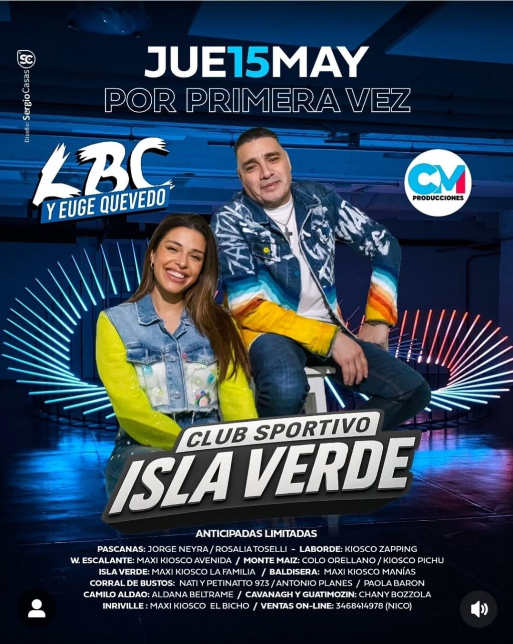 PREPARATEEE....LA LBC Y EUGENIA QUEVEDO EN ISLA VERDE...JUEVES 15 DE MAYO