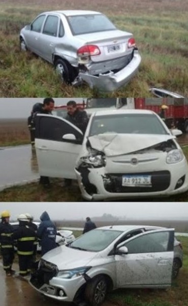 Choque en cadena en autopista a la altura del km. 426 en General Roca