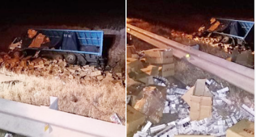 LEONES: DESPISTE DE UN CAMIÓN EN LA AUTOPISTA