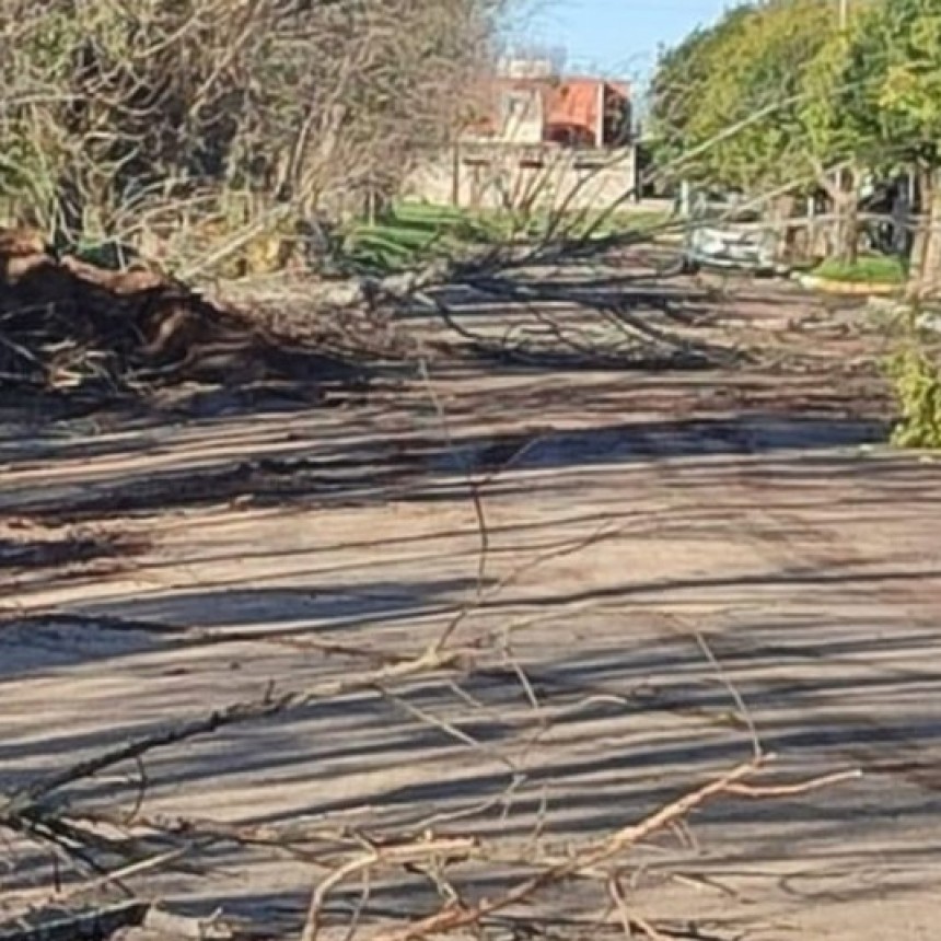 Lo que dejó el  temporal en Oncativo