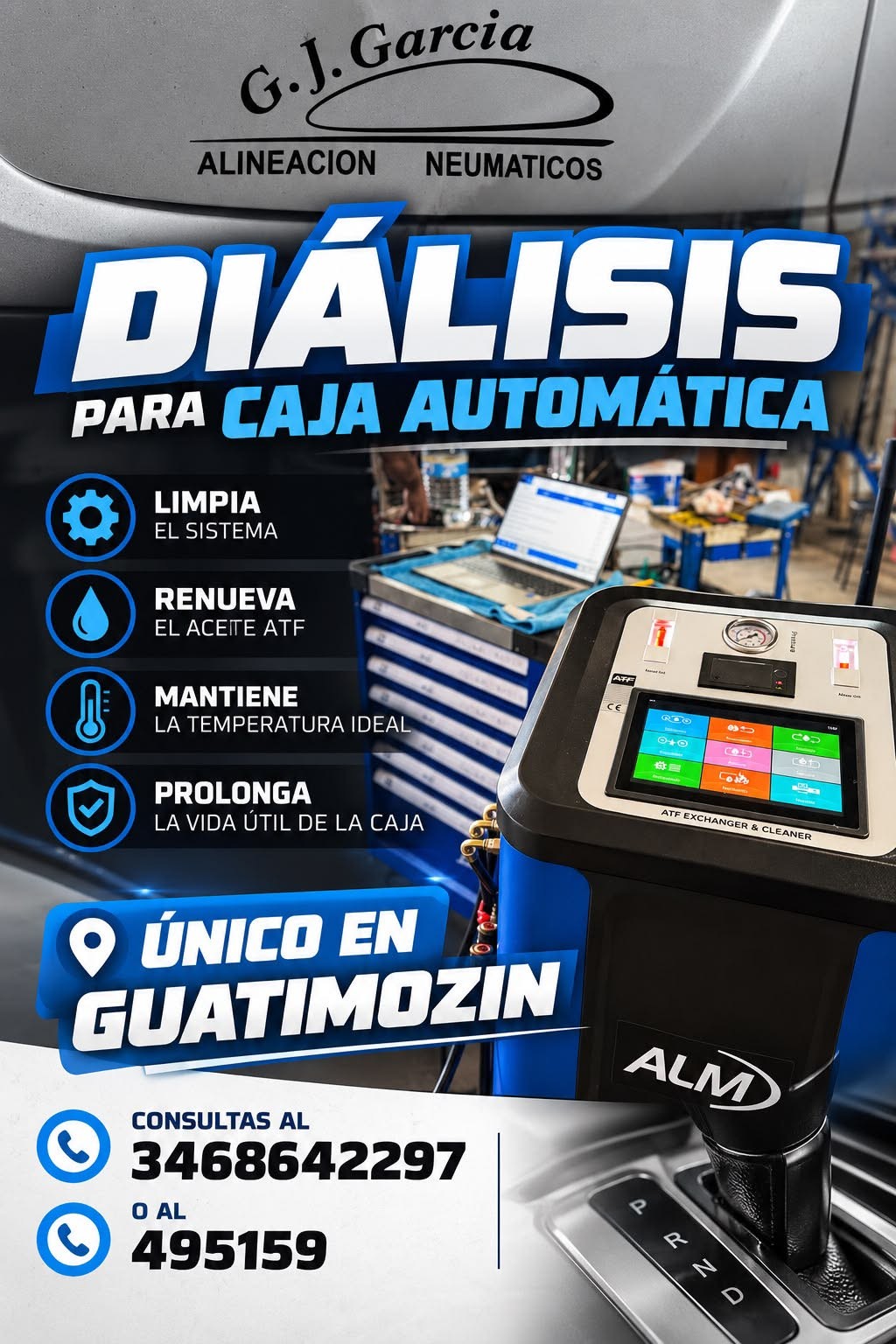 G. J. GRAC&Iacute;A ALINEACI&Oacute;N DE NEUM&Aacute;TICOS DI&Aacute;LISIS PARA CAJA AUTOM&Aacute;TICA