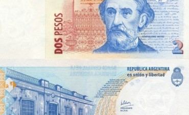 El billete de 2 pesos saldrá de circulación y será reemplazado