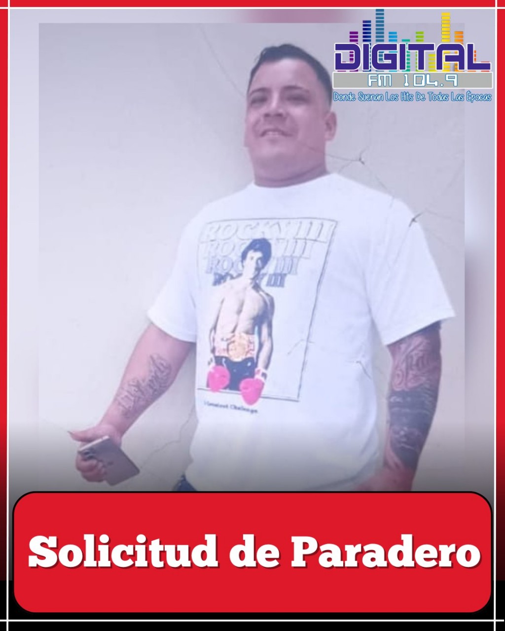 ⚠️ SE SOLICITA INFORMACIÓN SOBRE EL PARADERO DE RAMÓN DANIEL MORILLA ⚠️