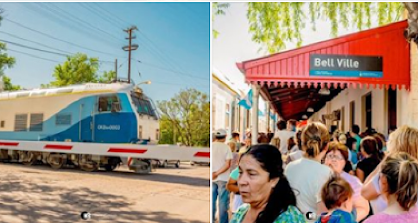 Bell Ville: Después de 26 años volvió a tener parada oficial el tren de pasajeros
