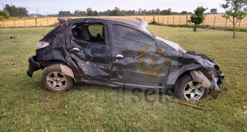 Accidente, despistó en solitario y tumbó